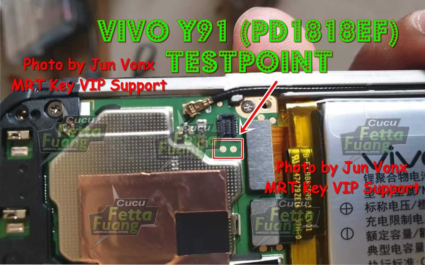 Vivo Y91 Test Point / EDL Point